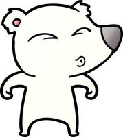 polar bear cartoon vector