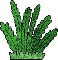 dibujos animados de plantas en crecimiento vector