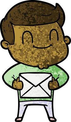 cartoon friendly man