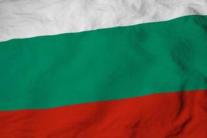 bandera de bulgaria en renderizado 3d foto