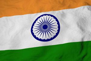 Flag of India in 3D rendering photo