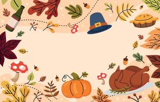 Thanksgiving Celebration Background vector