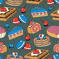 Dessert Seamless Pattern vector