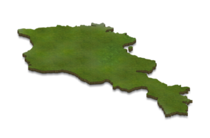 3D map illustration of Armenia png