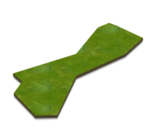 3D map illustration of Guam png