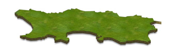 3D-kaartillustratie van Jersey png