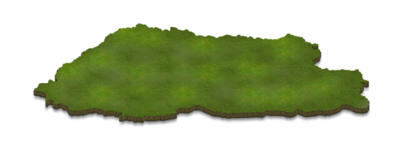 3d carte illustration du bhoutan png