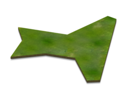 3D map illustration of Christmas sland png