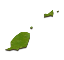 3D-Kartendarstellung von Grenada png