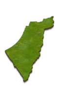 Ilustración de mapa 3D de Israel png