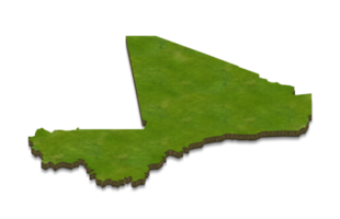 3d carte illustration du mali png