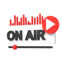 3D Rendering of On Air Podcast Illustration, Broadcasting Concept. png