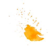 éclaboussures d'aquarelle et illustration éclaboussée isolées pour un design coloré png