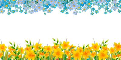 Aquarell ukrainische Blumen png