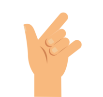 te amo icono de signo de mano de idioma png