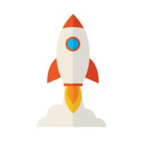 rocket launch. start-up symbol png