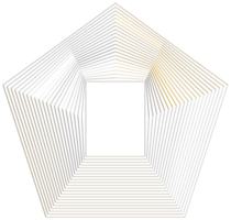 abstrakt 3d tolkning av guld sfär med kaotisk strukturera. trogen form. sci-fi bakgrund med trådmodell och klot png