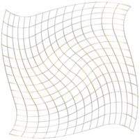 abstrakt 3d tolkning av guld sfär med kaotisk strukturera. trogen form. sci-fi bakgrund med trådmodell och klot png