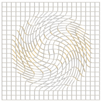 abstrakt 3d tolkning av guld sfär med kaotisk strukturera. trogen form. sci-fi bakgrund med trådmodell och klot png