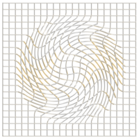 astratto 3d interpretazione di oro sfera con caotico struttura. futuristico forma. fantascienza sfondo con wireframe e globo png