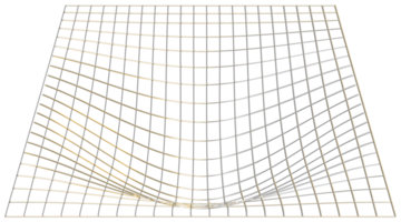 abstrakt 3d tolkning av guld sfär med kaotisk strukturera. trogen form. sci-fi bakgrund med trådmodell och klot png