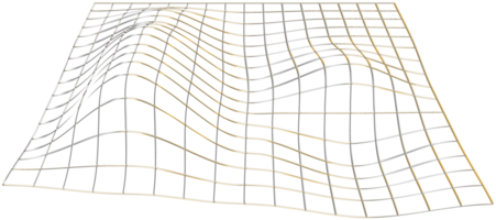 abstract 3d renderen van goud gebied met chaotisch structuur. futuristische vorm geven aan. sci-fi achtergrond met wireframe en wereldbol png