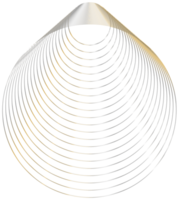abstrakt 3d tolkning av guld sfär med kaotisk strukturera. trogen form. sci-fi bakgrund med trådmodell och klot png