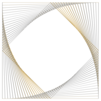 abstrakt 3d tolkning av guld sfär med kaotisk strukturera. trogen form. sci-fi bakgrund med trådmodell och klot png