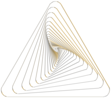 renderização 3d abstrata da esfera de ouro com estrutura caótica. forma futurista. fundo de ficção científica com wireframe e globo png