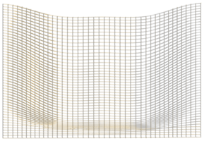 abstrakt 3d tolkning av guld sfär med kaotisk strukturera. trogen form. sci-fi bakgrund med trådmodell och klot png