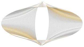 abstrakt 3d tolkning av guld sfär med kaotisk strukturera. trogen form. sci-fi bakgrund med trådmodell och klot png