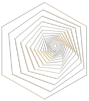 abstrakt 3d tolkning av guld sfär med kaotisk strukturera. trogen form. sci-fi bakgrund med trådmodell och klot png