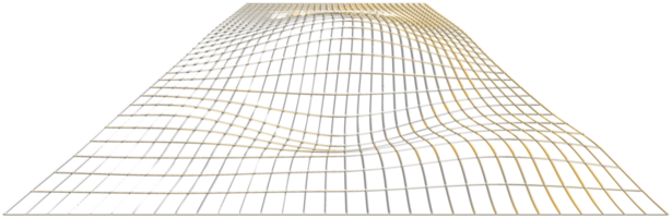 abstrakt 3d tolkning av guld sfär med kaotisk strukturera. trogen form. sci-fi bakgrund med trådmodell och klot png