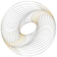 abstrakt 3d tolkning av guld sfär med kaotisk strukturera. trogen form. sci-fi bakgrund med trådmodell och klot png