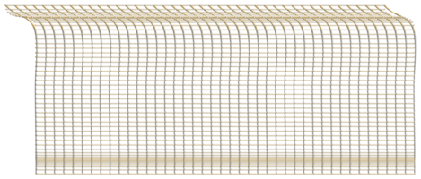 abstrakt 3d tolkning av guld sfär med kaotisk strukturera. trogen form. sci-fi bakgrund med trådmodell och klot png