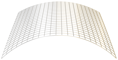 abstrakt 3d tolkning av guld sfär med kaotisk strukturera. trogen form. sci-fi bakgrund med trådmodell och klot png