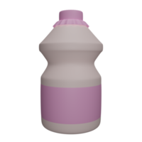 botella de leche render 3d png