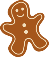 doodle freehand sketch drawing of ginger bread cookie. png