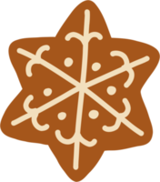 doodle freehand sketch drawing of ginger bread cookie. png