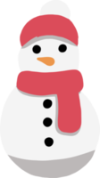 Doodle Freihandskizze Zeichnung eines Schneemanns. Weihnachtsfest-Konzept. png