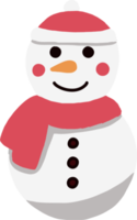 Doodle Freihandskizze Zeichnung eines Schneemanns. Weihnachtsfest-Konzept. png