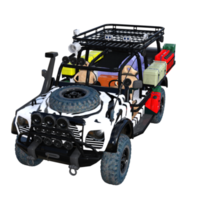 camion pick-up rendu 3d png