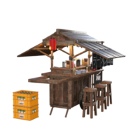 cuisine japonaise rendu 3d png