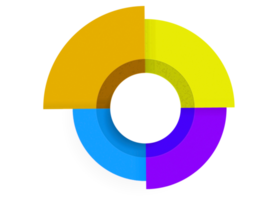 objet cercle coloré pour modèle infographique. png