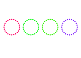 cinque passaggi colorato cerchio oggetto per Infografica modello. png