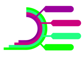Four steps colorful object for infographic templat. png