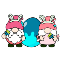 Gnomes Easter Filled clipart png