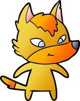 fox cartoon character vector