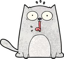 funny cartoon cat vector