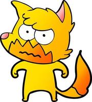 fox cartoon character vector